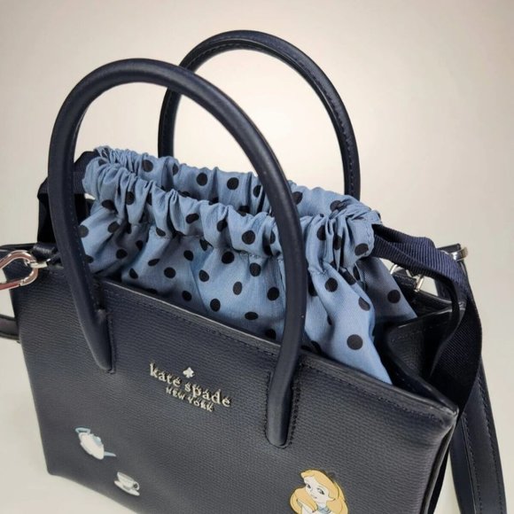 disney x kate spade new york alice in wonderland shopper crossbody bag - Picture 6 of 8